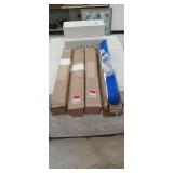 4-Tough guy fine bristle push broom heads & frame