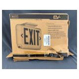 Dual Lite EV LED Exit Sign 12ï¿½x9ï¿½
