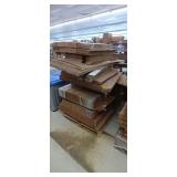 Skid of various size cardboard boxes