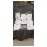 8 packages of white hair nets