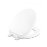 White plastic toilet seat- brand unknown
