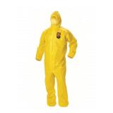 KLEENGUARD Disposable Coveralls: 3XL Yellow, 12 PK