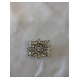 Vintage Multi-Shaped Clear Rhinestone Brooch