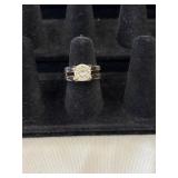 GE CZ Solitaire Ring  Size 6