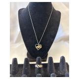 Woven Silver stone Ring Marked 925 Size 7.75 &