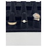 14K Wedding Band Marked Oath Size 10.75