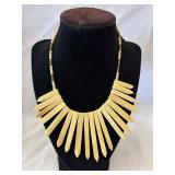 Tribal-Inspired Necklace w/Beads & Screw Clasp