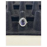 Avon 925 'Majestic Princess' Faux Sapphire