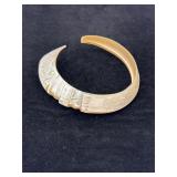 Hand Carved Mother Of Pearl Cuff Bracelet