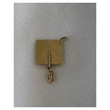 14K DB Graduation Tassle Pendant 1.5'x2'