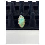Vintage Southwestern Sterling Silver Ring w/Stone