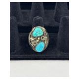 Vintage Silver Tone Native American Navajo Ring