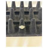 925 Ring w/Rhinestone Center Size 8