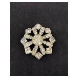 Vintage Clear Rhinestone Brooch