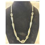 Vintage Clear Faceted Glass or Crystal Bead