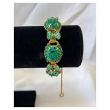 Vintage Gold-Toned Bracelet Featuring Carved