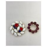 Vintage Patriotic Brooch 1.75'