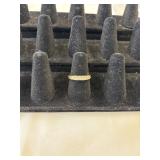 I.S.R.G. Gold Tone Rhinestone Ring Size 6.75