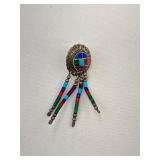 Vintage Southwestern Sterling Silver Dangle