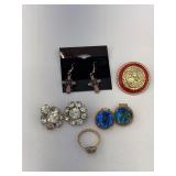 Juicy Coutour Ring Size 6  Pierced & Clip