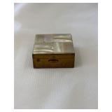 Vintage Gold-Tone Metal and Mother-of-Pearl