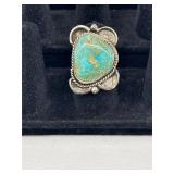 Vintage Navajo Sterling Silver & Turquoise Ring