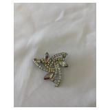 Vintage Aurora Borealis Rhinestone Brooch
