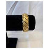 Monet Gold-Tone Link Bracelet with a Safety Chain