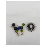 Vintage Rhinestone Poodle Pendant &