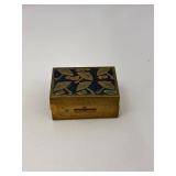 Brass & Enamel Rain Bonnet Case 1' with