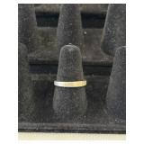 14K White Gold Keepsake Band  Size 7