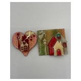 (2) House Pins by Lucinda 1.75' - 2'