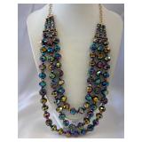 Vintage Signed Liz Claiborne Triple-Strand