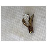 Pear Shaped CZ Pendant .25'x.50'