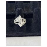 RSC 925 Cocktail Ring Size 7.75