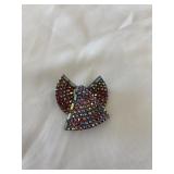 Vintage Aurora Borealis Brooch 1.75'x1.75'