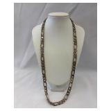 .925 Sterling Silver Figaro Link Chain Necklace