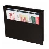 Wall File: 1 Compartments, Steel, Black,
