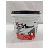 High-heat furnace cement, regular body 1/2 gal