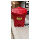 EAGLE Oily Waste Can: 14 gal Capacity,