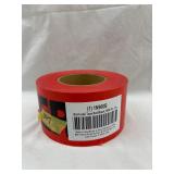 Barricade tape, red/black, 1000 ft x 3 IN
