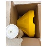 Sidewalk sign yellow base 17.5ï¿½ wide