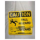 13- Caution signs 7ï¿½ x 10ï¿½ Fall Hazard