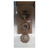 Cast iron roof drain with overflow outlet missing