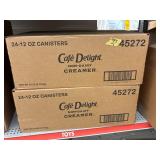 2- cases Cafe Delight non-dairy creamers