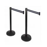 Barrier Post with Belt: 40 1/2 in Post Ht,