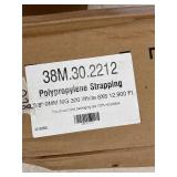Polypropylene strapping white