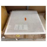 2 boxes of Perforated square white plastic ceiling