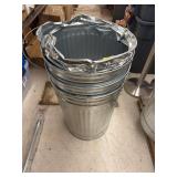 4- Galvanized Trash Cans 20ï¿½x26.5ï¿½
