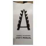 NIB dumbbell rack holds 5 pairs